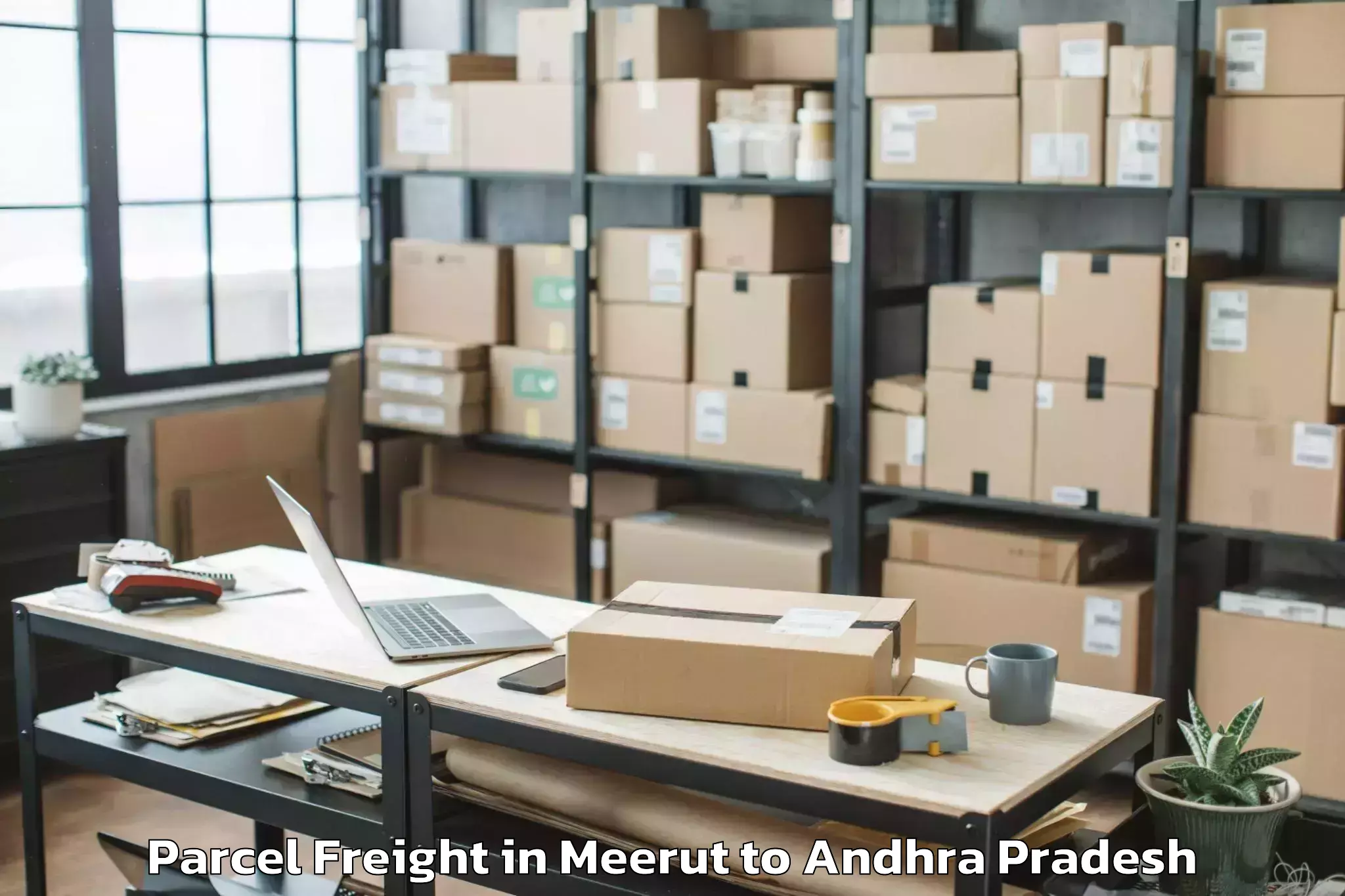 Book Meerut to Nallajerla Parcel Freight Online